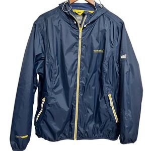 Regatta Great Outdoors Isolite 5000 Jacket Hooded Rain Wind Navy Blue Mens UK 20